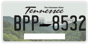 BPP8532  license plate in TN