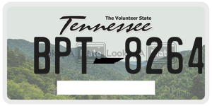 BPT8264  license plate in TN