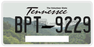 BPT9229  license plate in TN