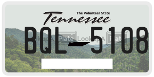 BQL5108  license plate in TN