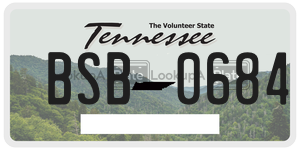 BSB0684  license plate in TN
