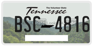 BSC4816  license plate in TN