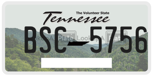 BSC5756  license plate in TN