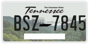 BSZ7845  license plate in TN