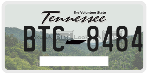 BTC8484  license plate in TN
