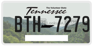 BTH7279  license plate in TN