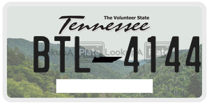 BTL4144 license plate in Tennessee