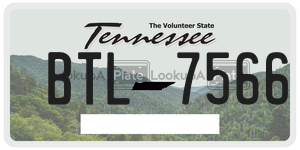 BTL7566  license plate in TN