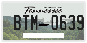BTM0639  license plate in TN