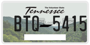 BTQ5415  license plate in TN
