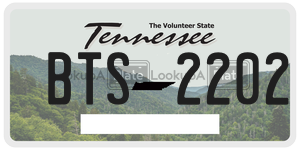 BTS2202  license plate in TN
