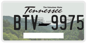 BTV9975  license plate in TN