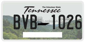 BVB1026  license plate in TN