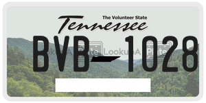 BVB1028  license plate in TN