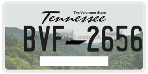 BVF2656  license plate in TN