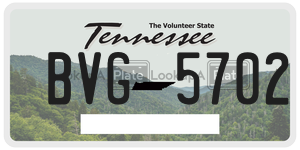 BVG5702  license plate in TN