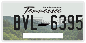 BVL6395  license plate in TN