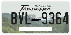 BVL9364  license plate in TN