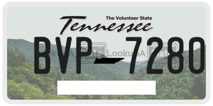 BVP7280  license plate in TN