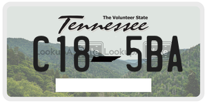 C185BA  license plate in TN