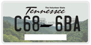 C686BA  license plate in TN