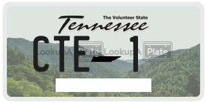 CTE1  license plate in TN
