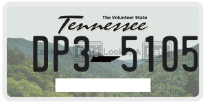 DP35105  license plate in TN