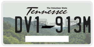 DV1913M  license plate in TN