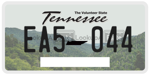 EA5044 license plate in Tennessee