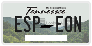 ESPEON license plate in Tennessee
