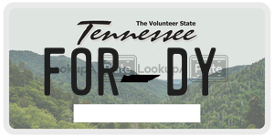 FORDY  license plate in TN