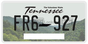 FR6927  license plate in TN
