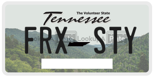 FRXSTY  license plate in TN