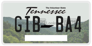 GIBBA4  license plate in TN