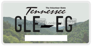 GLEEG  license plate in TN