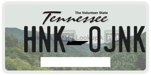 HNKOJNK  license plate in TN