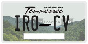 IROCV  license plate in TN
