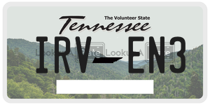 IRVEN3  license plate in TN
