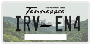 IRVEN4  license plate in TN