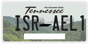 ISRAEL1  license plate in TN