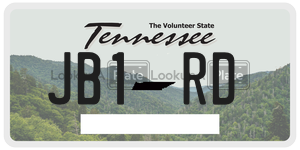 JB1RD  license plate in TN