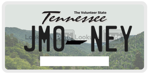 JMONEY license plate in Tennessee