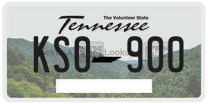 KS0900  license plate in TN