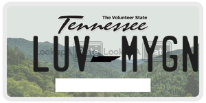 LUVMYGN  license plate in TN