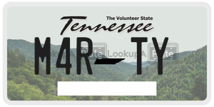 M4RTY  license plate in TN