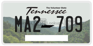 MA2709  license plate in TN