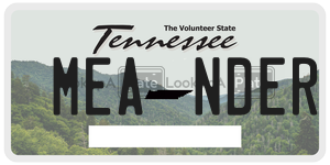 MEANDER  license plate in TN