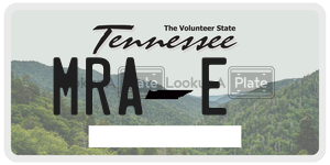 MRAE license plate in Tennessee