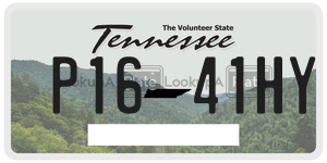P1641HY  license plate in TN