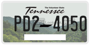 PD24050  license plate in TN